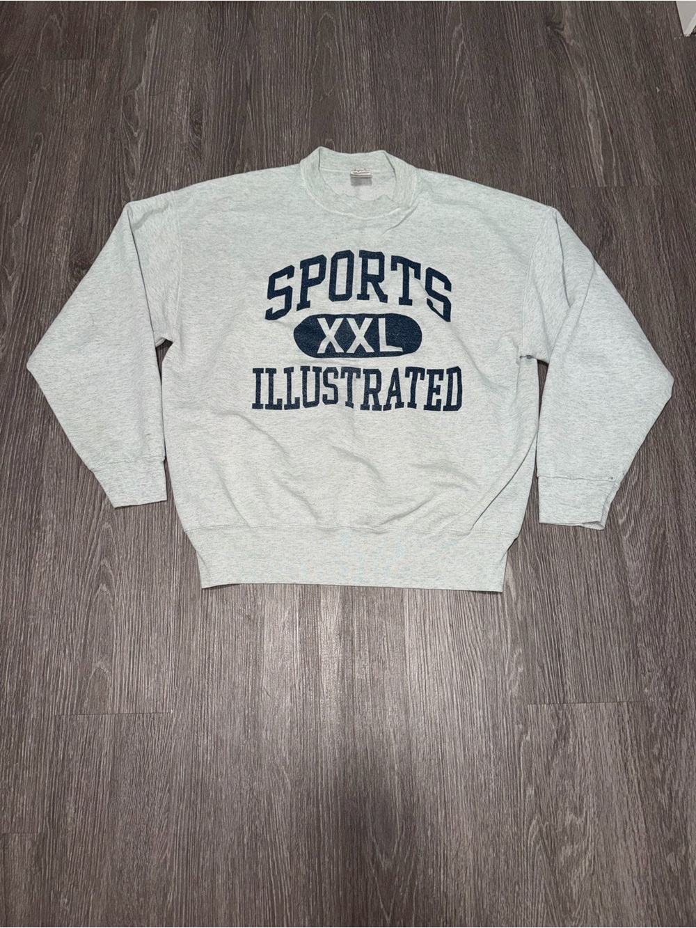 90s Gray Sports Illustrated lightweight crewneck sweatshirt Size XL